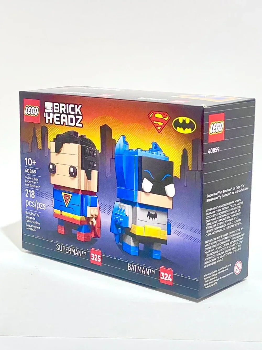 Lego Brickheadz 40859 Golden Age Superman and Batman Figures NIB New in Hand